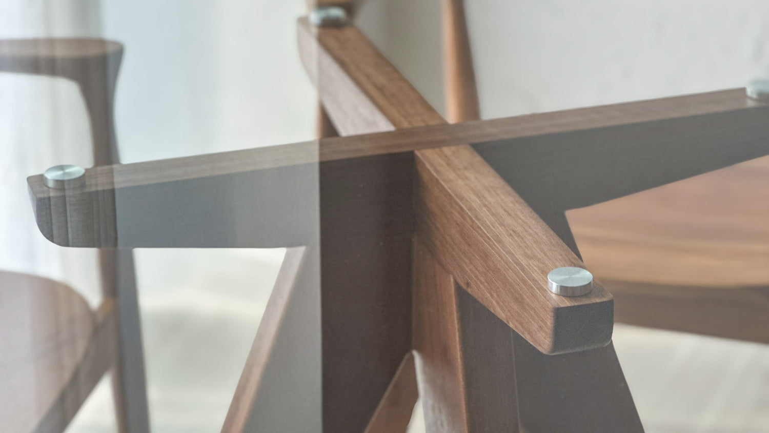Jericho Dining Table Minimalist Solid Hardwood Malaysia