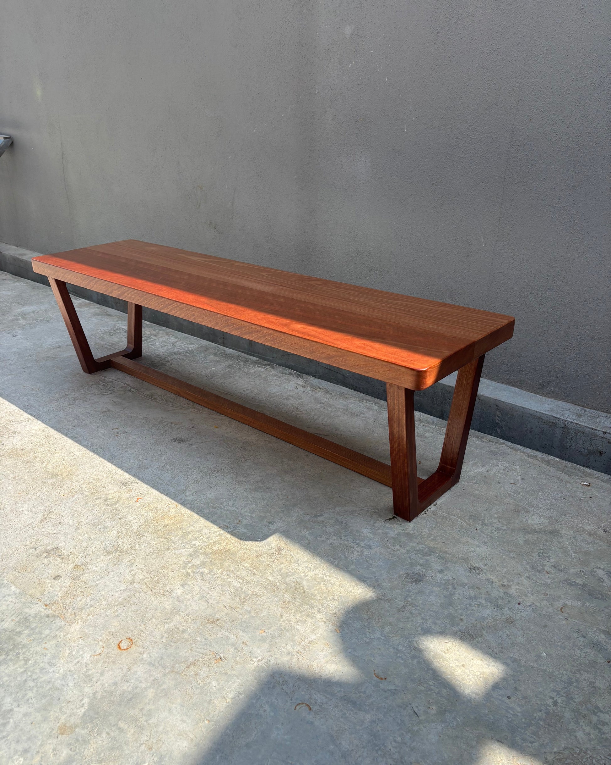 Cambie Dining Bench Solid Nyatoh Wood Sango Wood Co. Malaysia