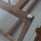 Cambie Dining Table with Tempered Glass Top Solid Wood Sango Wood Co.