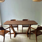 Capilano Trestle Solid Nyatoh Wood Dining Table Sango Wood Co. Malaysia
