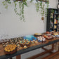 Hosting a Party with Resin cast Mango Tree Slab Dining Table Sango Wood Co. Malaysia